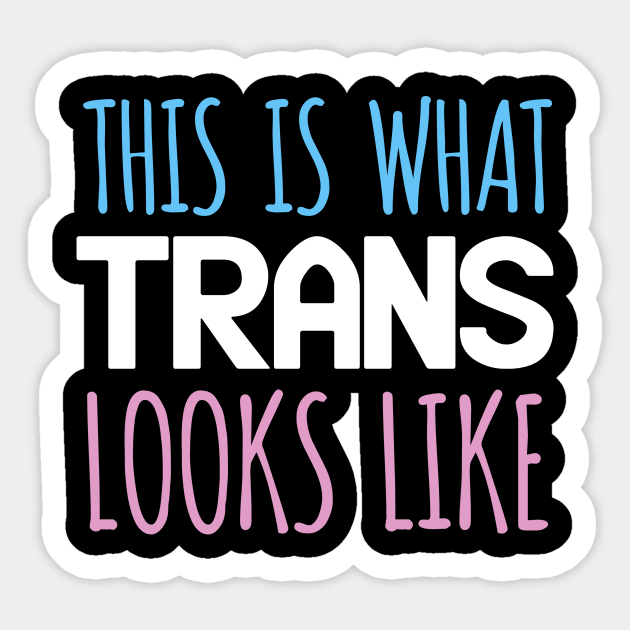 This is what trans looks like Sticker by captainmood